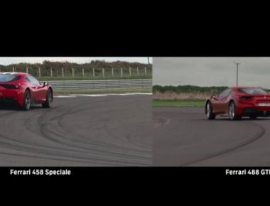 Ferrari 488 GTB vs 458 Speciale: Τούρμπο με μεγαλύτερη ισχύ εναντίον ατμόσφαιρας με χαμηλότερο βάρος (βίντεο)